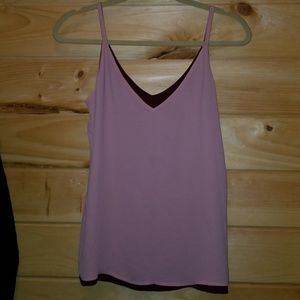Reversible cami top burgundy/ rose